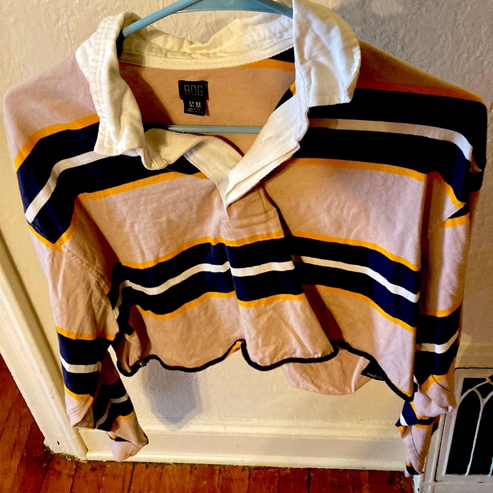 BDG cropped rugby polo 💛